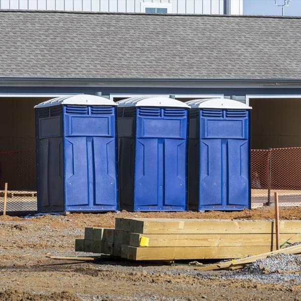 Heavy-duty construction site porta potty in Manhattan, Kansas